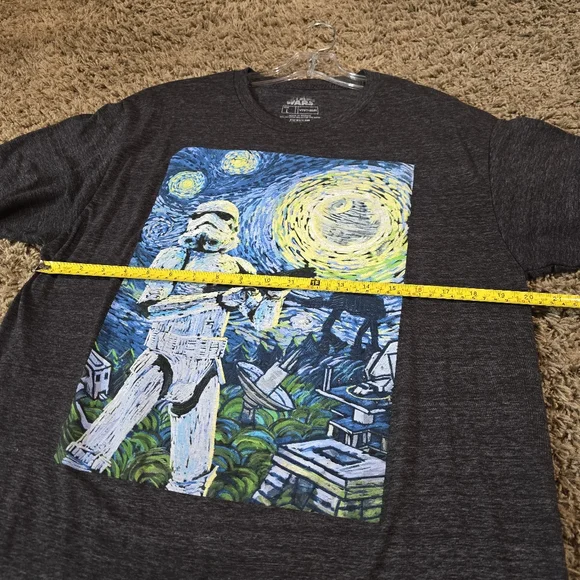 🔥Star Wars Graphic T-Shirt - Gray, Size L. - Picture 8 of 10